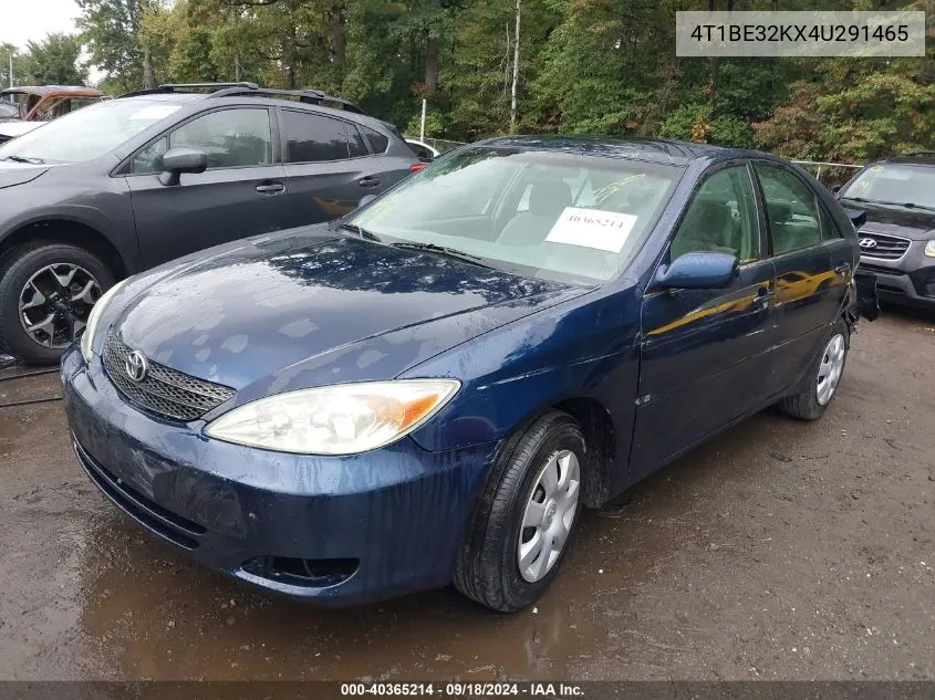 2004 Toyota Camry Le VIN: 4T1BE32KX4U291465 Lot: 40365214