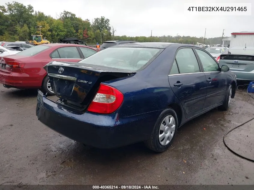 2004 Toyota Camry Le VIN: 4T1BE32KX4U291465 Lot: 40365214