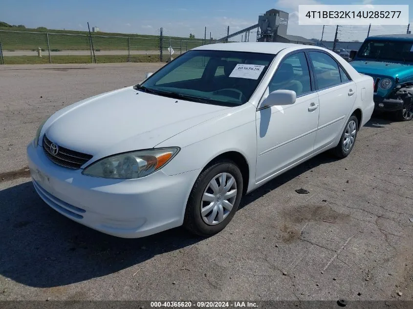 2004 Toyota Camry Le VIN: 4T1BE32K14U285277 Lot: 40365620