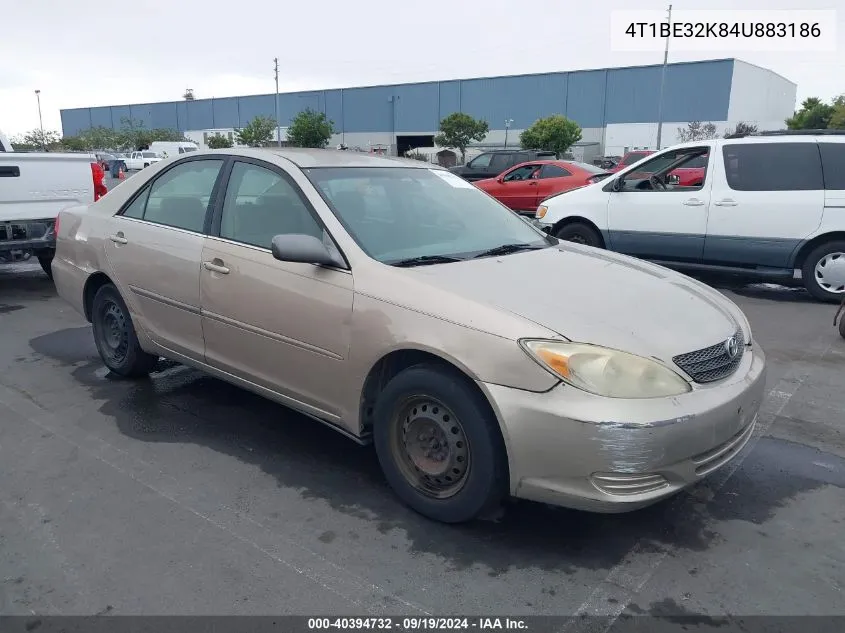 2004 Toyota Camry Le VIN: 4T1BE32K84U883186 Lot: 40394732