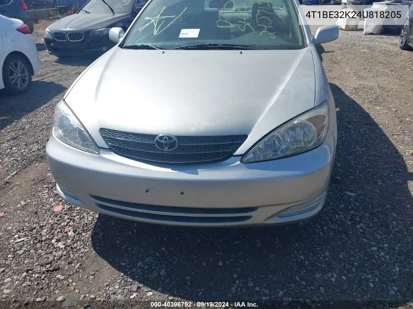 4T1BE32K24U818205 2004 Toyota Camry Le