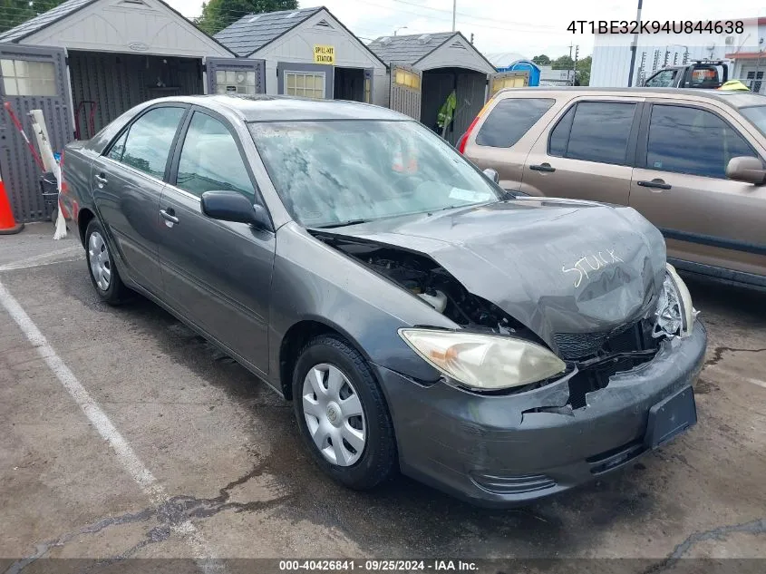 2004 Toyota Camry Le VIN: 4T1BE32K94U844638 Lot: 40426841