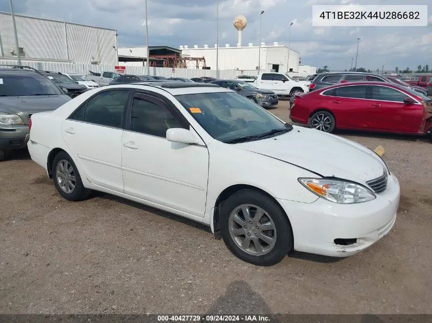 2004 Toyota Camry Se VIN: 4T1BE32K44U286682 Lot: 40427729