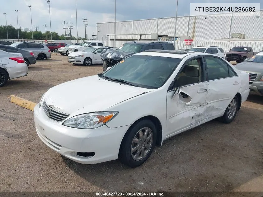 2004 Toyota Camry Se VIN: 4T1BE32K44U286682 Lot: 40427729