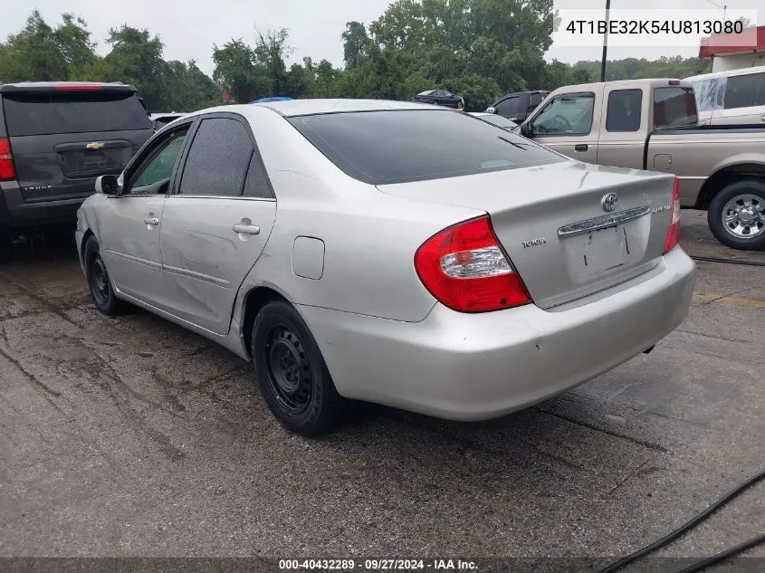 2004 Toyota Camry Le VIN: 4T1BE32K54U813080 Lot: 40432289