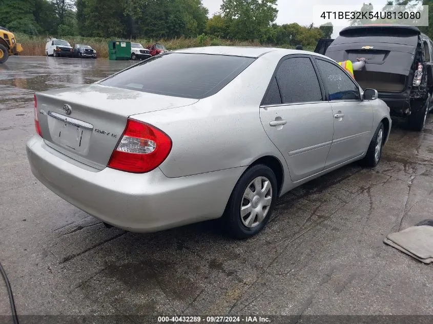 2004 Toyota Camry Le VIN: 4T1BE32K54U813080 Lot: 40432289