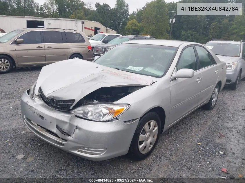 2004 Toyota Camry Le VIN: 4T1BE32KX4U842784 Lot: 40434823