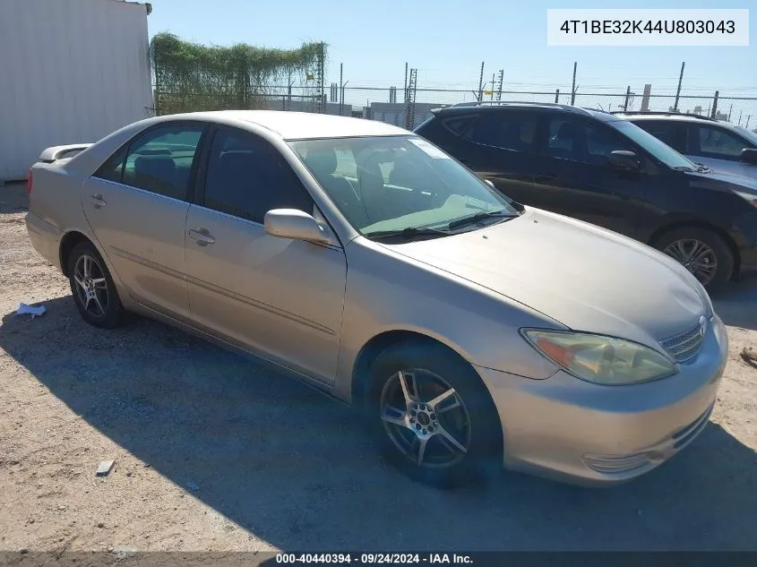 2004 Toyota Camry Le VIN: 4T1BE32K44U803043 Lot: 40440394