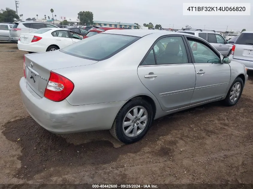 4T1BF32K14U066820 2004 Toyota Camry Xle V6