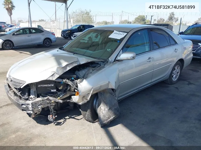 4T1BF32K74U581899 2004 Toyota Camry Le V6