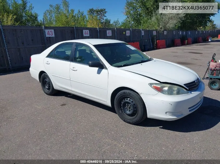 2004 Toyota Camry Le VIN: 4T1BE32KX4U365077 Lot: 40446015