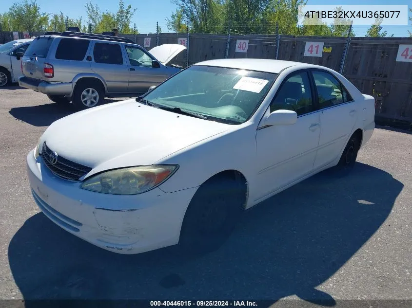 2004 Toyota Camry Le VIN: 4T1BE32KX4U365077 Lot: 40446015