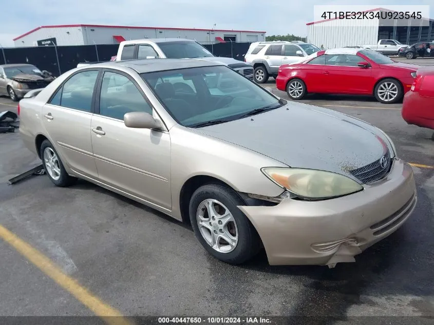 2004 Toyota Camry Le VIN: 4T1BE32K34U923545 Lot: 40447650