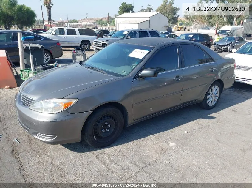 2004 Toyota Camry Le VIN: 4T1BE32KX4U902630 Lot: 40451875