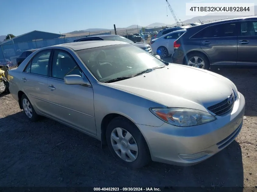 2004 Toyota Camry Le VIN: 4T1BE32KX4U892844 Lot: 40452923