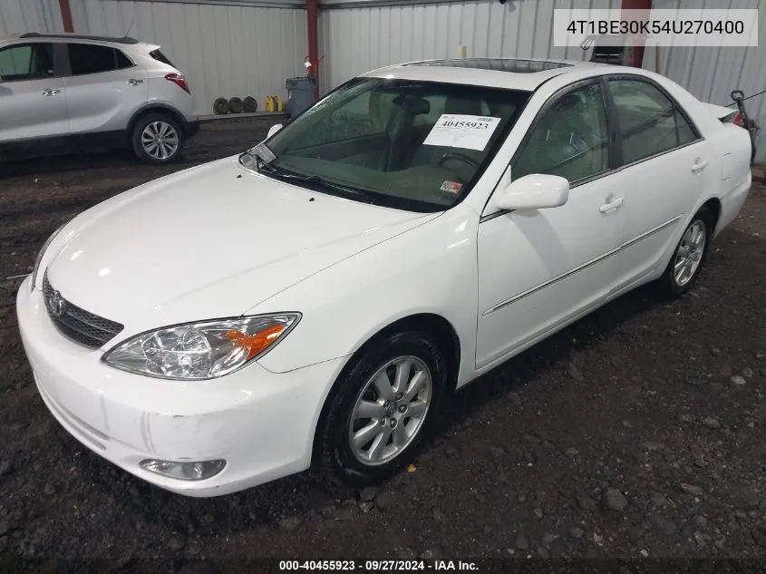 4T1BE30K54U270400 2004 Toyota Camry Xle