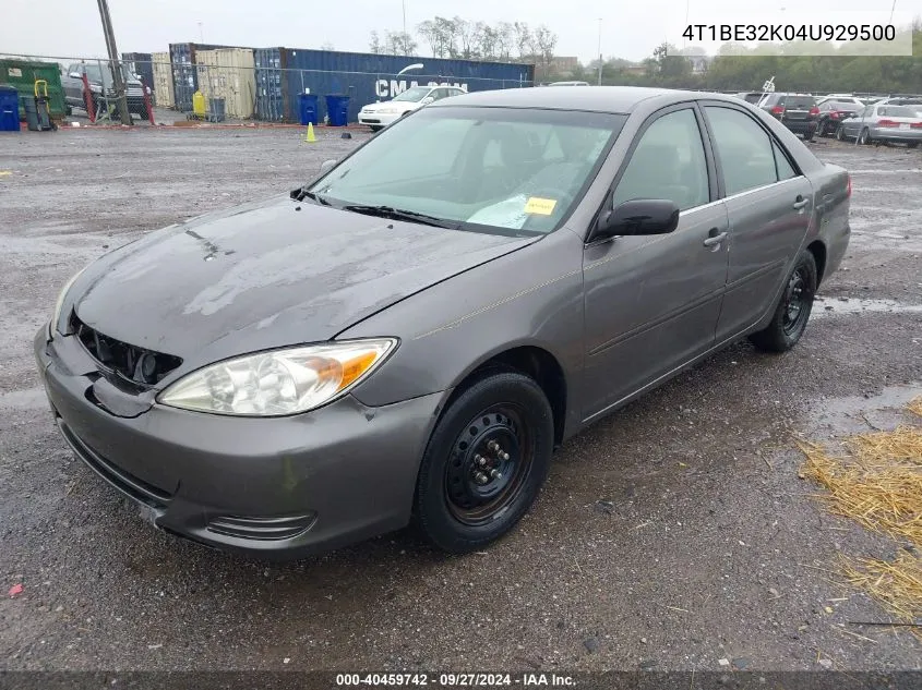 2004 Toyota Camry Le VIN: 4T1BE32K04U929500 Lot: 40459742