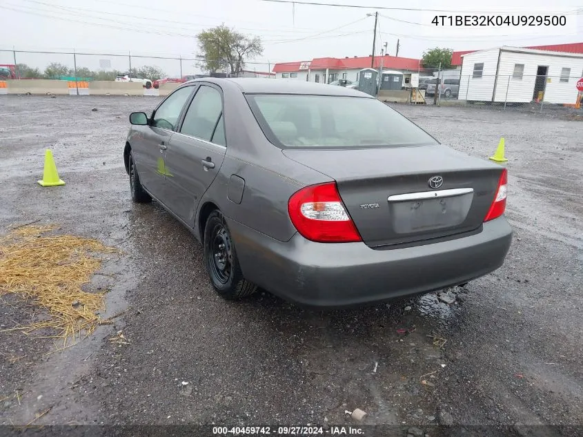 2004 Toyota Camry Le VIN: 4T1BE32K04U929500 Lot: 40459742