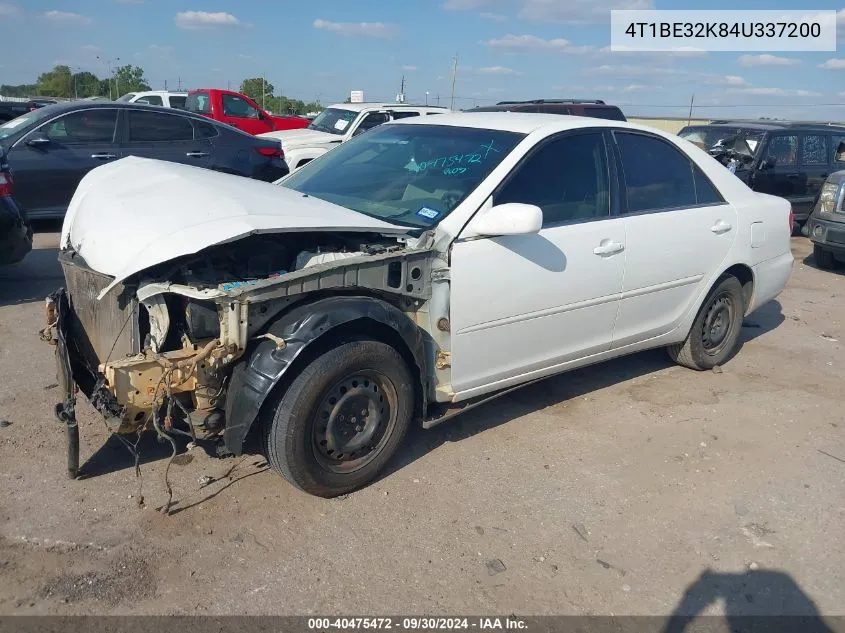 4T1BE32K84U337200 2004 Toyota Camry Le