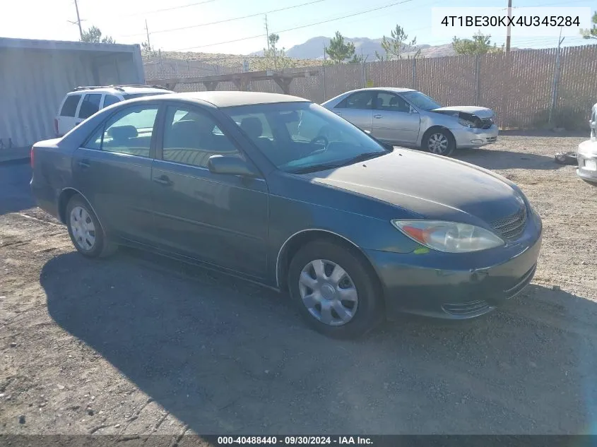 2004 Toyota Camry Le VIN: 4T1BE30KX4U345284 Lot: 40488440