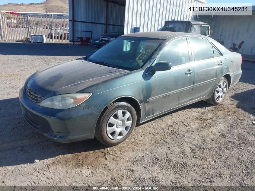 2004 Toyota Camry Le VIN: 4T1BE30KX4U345284 Lot: 40488440