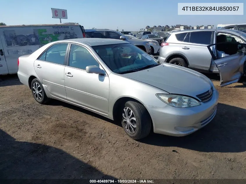 2004 Toyota Camry Le VIN: 4T1BE32K84U850057 Lot: 40489794