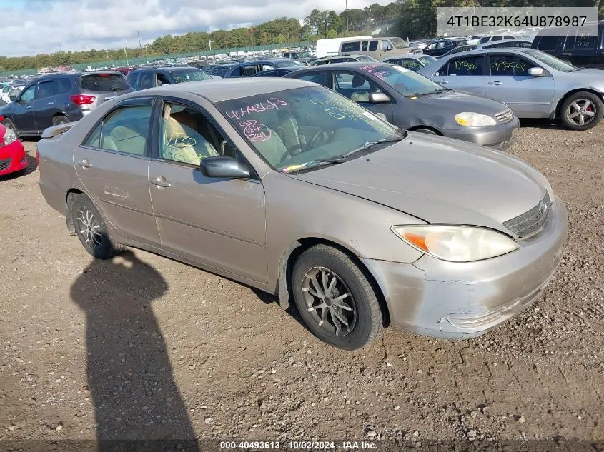 2004 Toyota Camry Le VIN: 4T1BE32K64U878987 Lot: 40493613