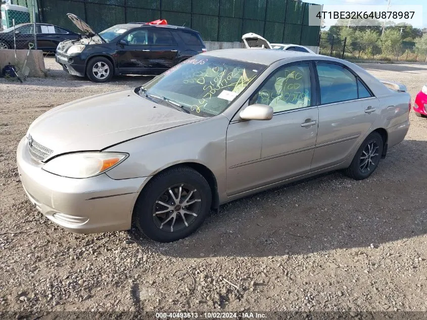 2004 Toyota Camry Le VIN: 4T1BE32K64U878987 Lot: 40493613