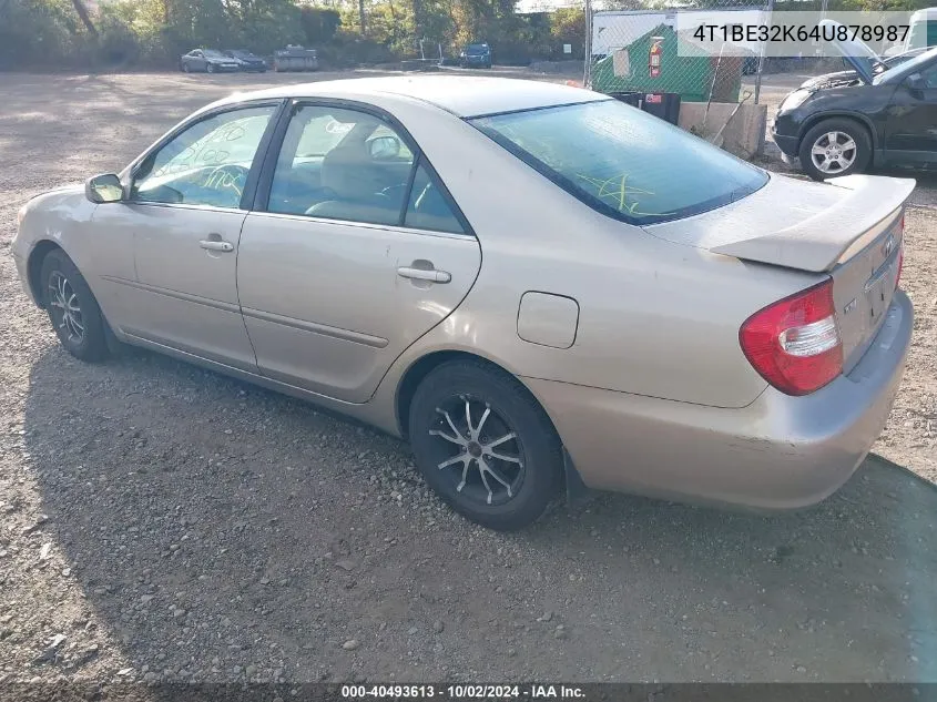 2004 Toyota Camry Le VIN: 4T1BE32K64U878987 Lot: 40493613