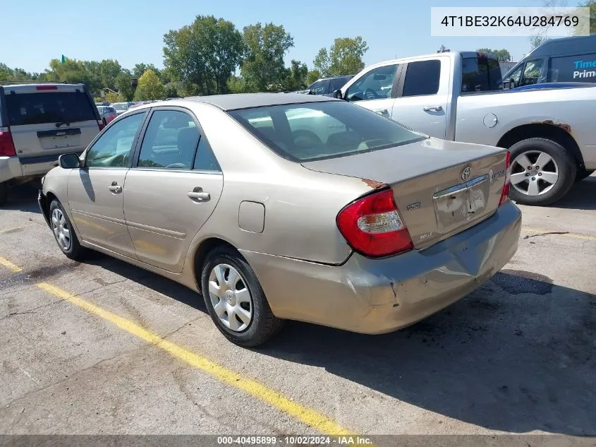 2004 Toyota Camry Le VIN: 4T1BE32K64U284769 Lot: 40495899