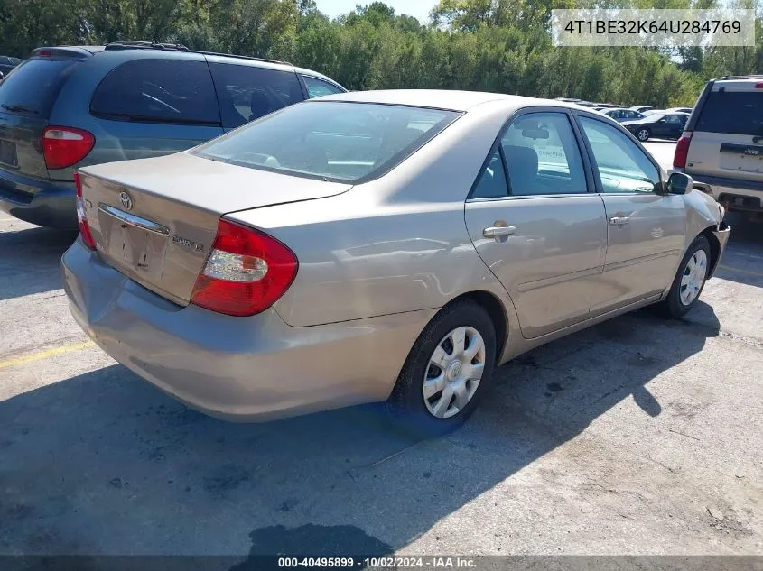 2004 Toyota Camry Le VIN: 4T1BE32K64U284769 Lot: 40495899