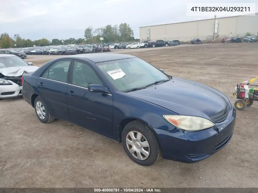 2004 Toyota Camry Le VIN: 4T1BE32K04U293211 Lot: 40500781