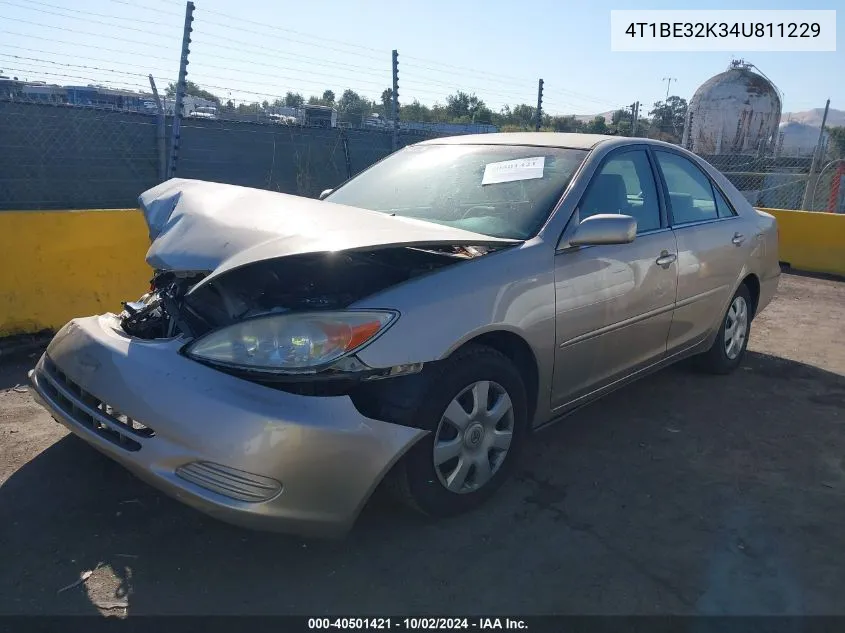 4T1BE32K34U811229 2004 Toyota Camry Le