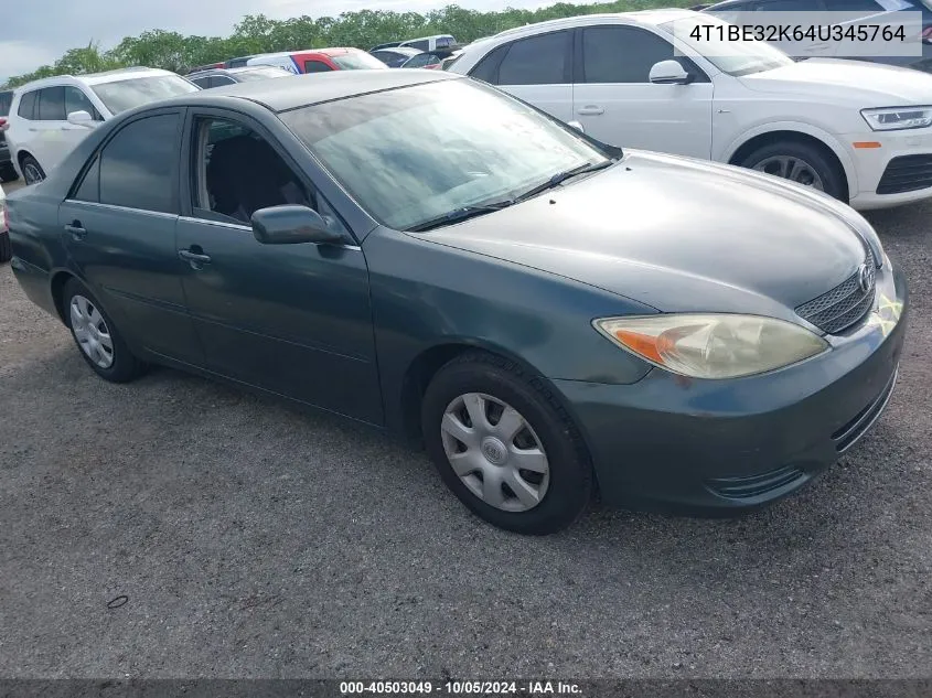 2004 Toyota Camry Le/Xle/Se VIN: 4T1BE32K64U345764 Lot: 40503049