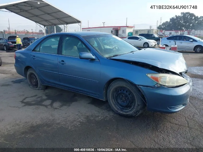 2004 Toyota Camry Le VIN: 4T1BE32K64U901748 Lot: 40518536