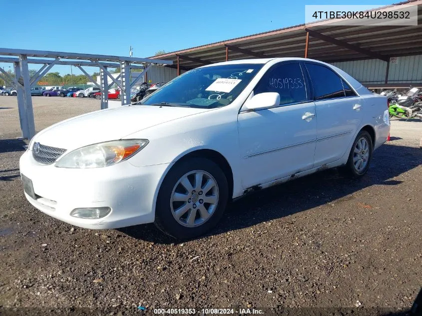 2004 Toyota Camry Xle VIN: 4T1BE30K84U298532 Lot: 40519353