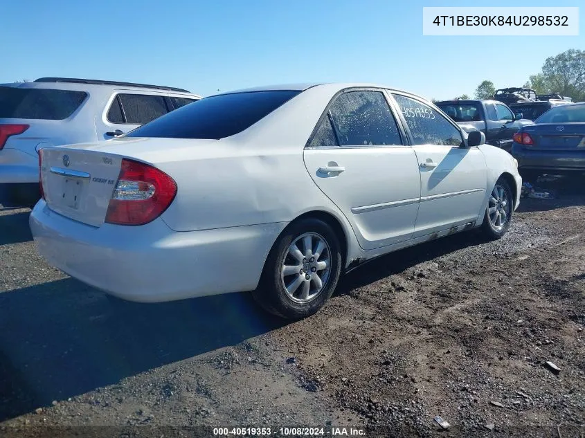 2004 Toyota Camry Xle VIN: 4T1BE30K84U298532 Lot: 40519353