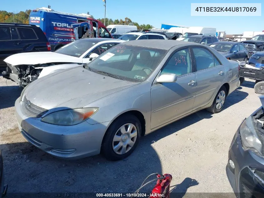 2004 Toyota Camry Le VIN: 4T1BE32K44U817069 Lot: 40533691