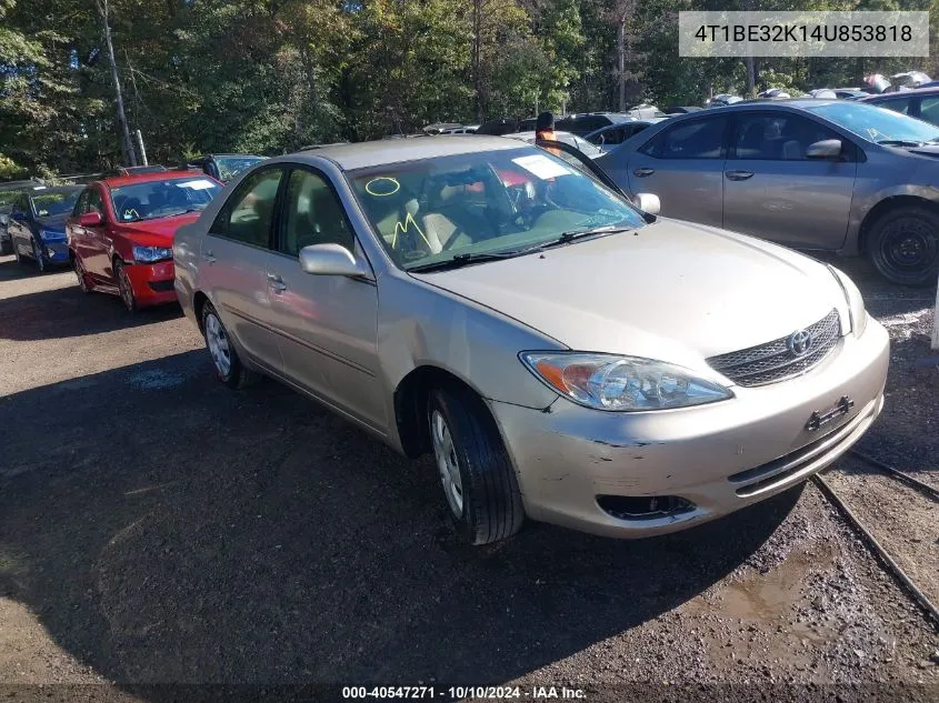 4T1BE32K14U853818 2004 Toyota Camry Le