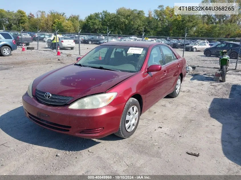 4T1BE32K44U368265 2004 Toyota Camry Le