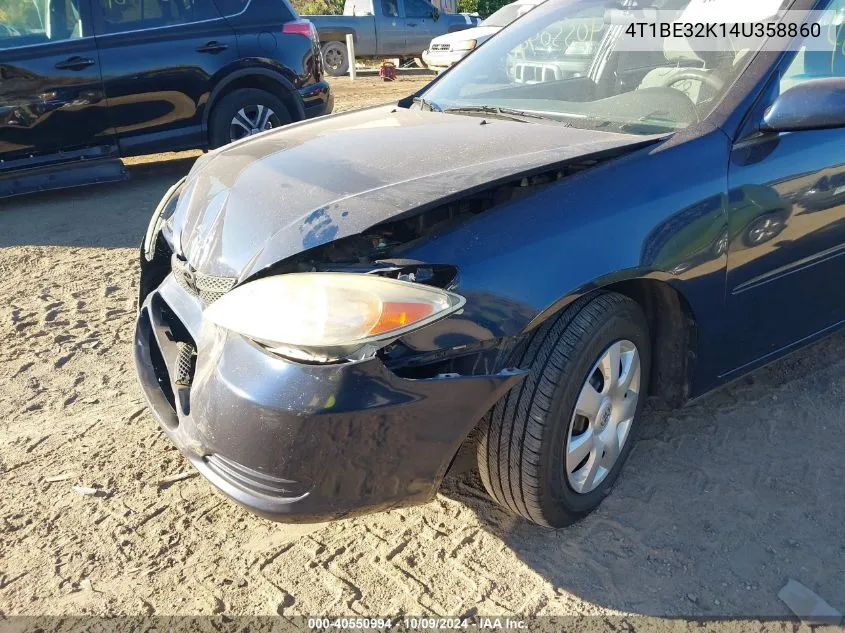 4T1BE32K14U358860 2004 Toyota Camry Le