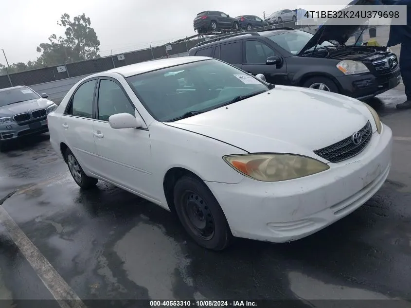 2004 Toyota Camry Le VIN: 4T1BE32K24U379698 Lot: 40553310