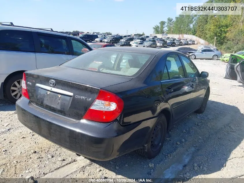 2004 Toyota Camry Le VIN: 4T1BE32K44U303707 Lot: 40557094