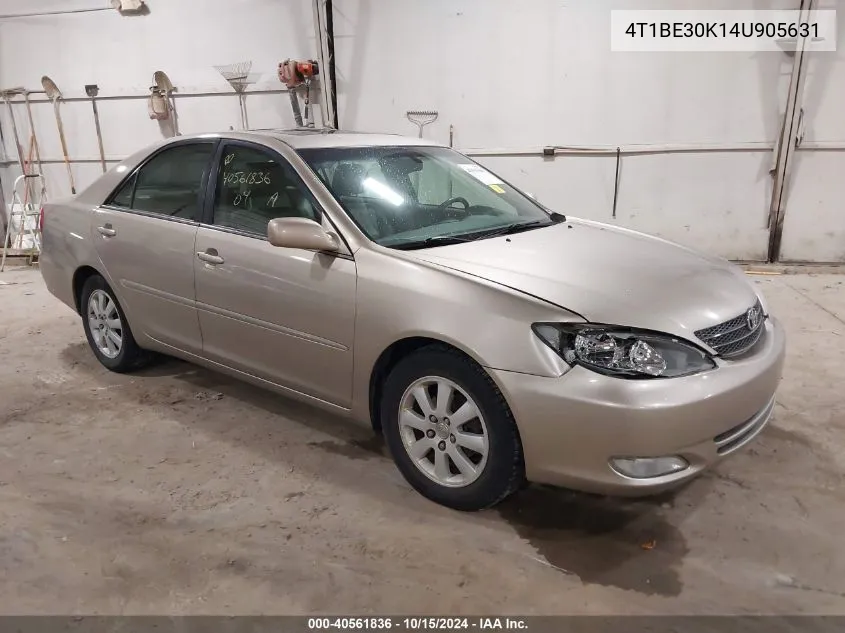 2004 Toyota Camry Xle VIN: 4T1BE30K14U905631 Lot: 40561836