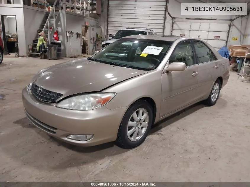 2004 Toyota Camry Xle VIN: 4T1BE30K14U905631 Lot: 40561836