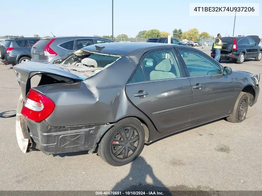 4T1BE32K74U937206 2004 Toyota Camry Le