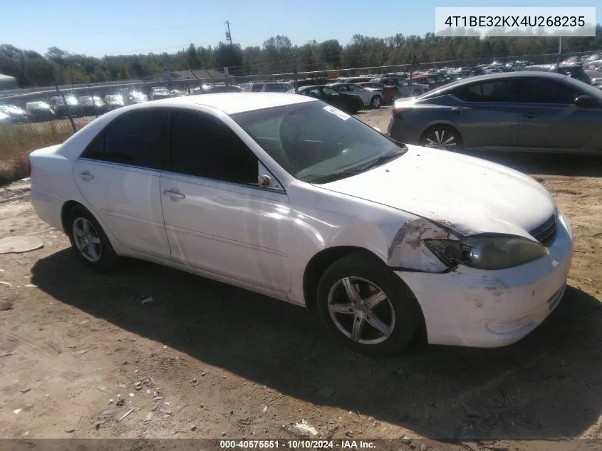 2004 Toyota Camry Le VIN: 4T1BE32KX4U268235 Lot: 40575551