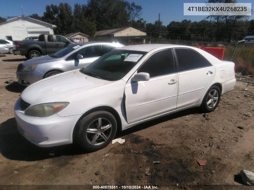 2004 Toyota Camry Le VIN: 4T1BE32KX4U268235 Lot: 40575551