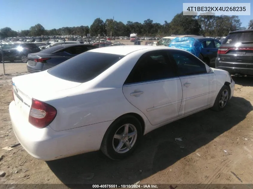 2004 Toyota Camry Le VIN: 4T1BE32KX4U268235 Lot: 40575551