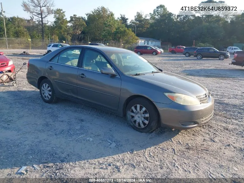 2004 Toyota Camry Le/Xle/Se VIN: 4T1BE32K64U859372 Lot: 40581273